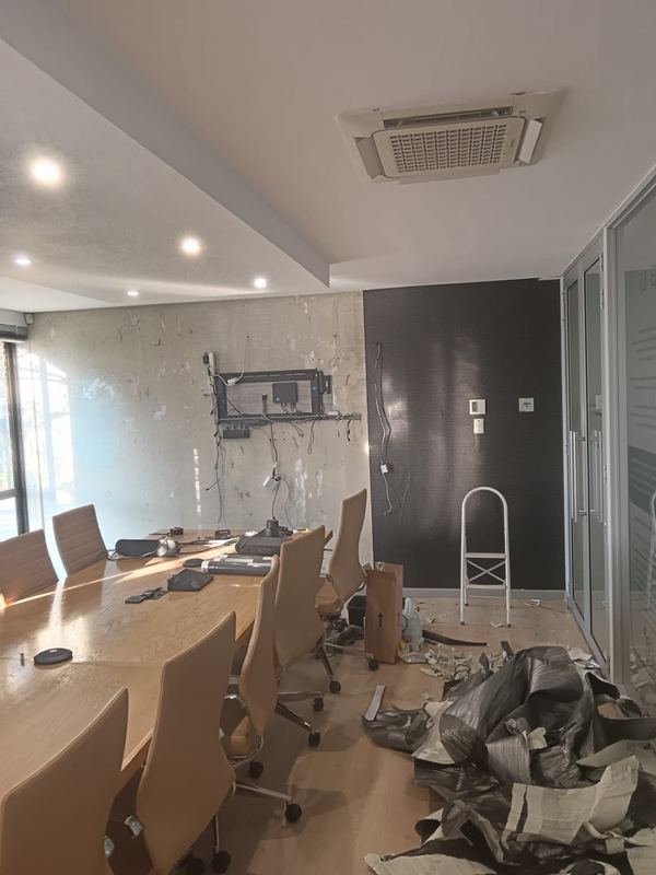Office interior stripped out ahead of refurbishment